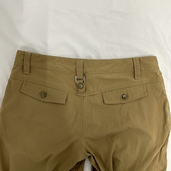 Athleta Dipper Nylon Cargo Hiking Pants Kahki Size 8P Low Rise Women's Bootcut - Picture 7 of 7